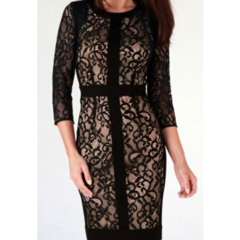 NWOT Laundry by Shelli Segal Lace Sheath
